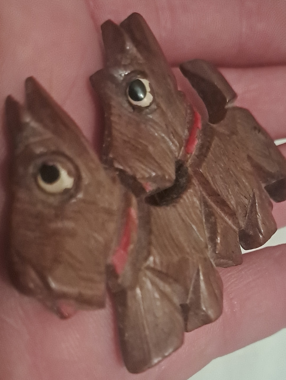 1940s Double Scottie Brooch/Pin - Picture 4 of 4